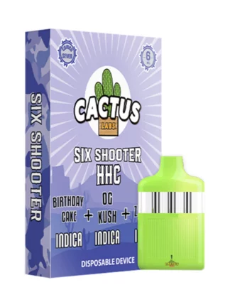 Birthday Cake | OG Kush | Zkittles Cactus Labs Six Shooter HHC Disposable