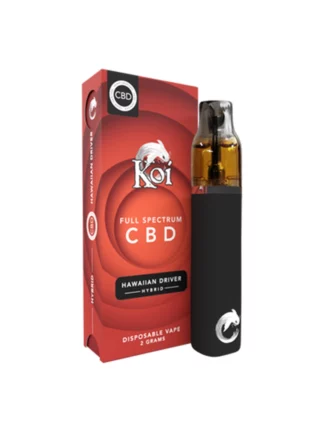 Hawaiian Driver Hybrid Koi Full Spectrum CBD + CBN Disposable Vape 2G
