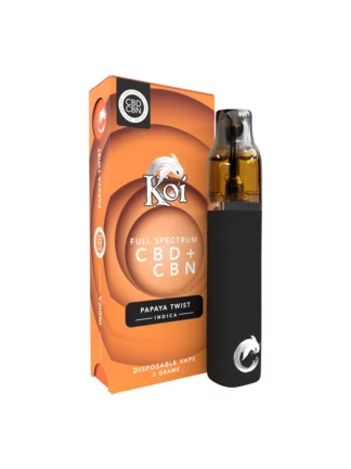 Papaya Twist Indica Koi Full Spectrum CBD + CBN Vape 2G
