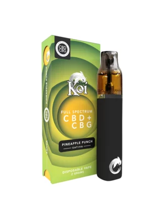 Pineapple Punch Sativa Koi Full Spectrum CBD + CBN Vape 2G
