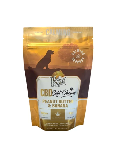 Koi CBD Soft Chews For Dogs 180 mg - Peanut Butter & Banana