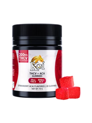 Strawberry Acai Koi THCV + ACV Gummies 200mg