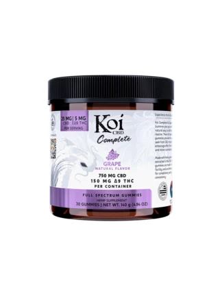 Grape Koi Full Spectrum CBD + D9 Gummies 750mg