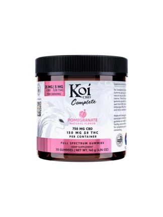 Pomegranate Koi Full Spectrum CBD + D9 Gummies 750mg