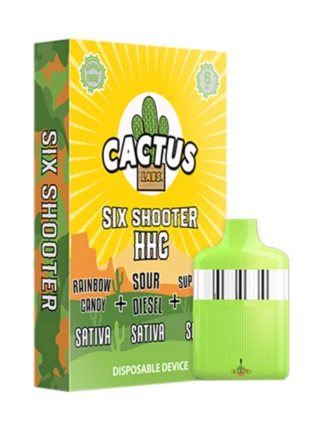 Rainbow Candy | Sour Diesel | Superlemon Haze Cactus Labs Six Shooter HHC Disposable