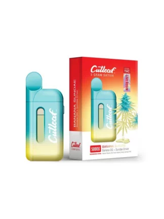 Banana Sundae Sativa Cutleaf Live Resin Disposable Vape 5G