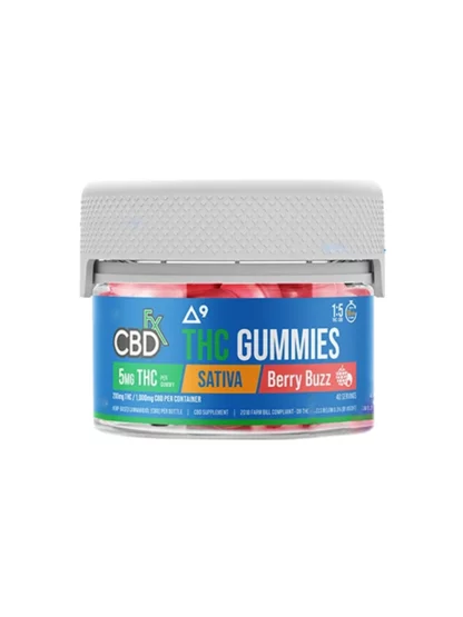Berry Buzz Sativa CBDfx D9 THC + CBD Gummies 1000mg