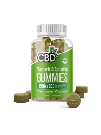 CBDfx Turmeric & Spirulina Gummies 1500mg