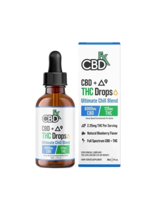 CBDfx CBD + Delta 9 THC Drops Ultimate Chill Blend Tincture 60ml