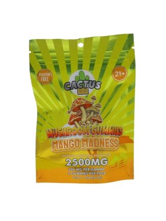 Mango Madness Cactus Labs Amanita Muscaria Mushroom Gummies 2500mg
