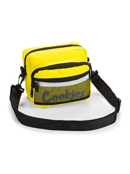 Cookies Vertex Ripstop Smell Proof Crossbody Bag - Black Yellow