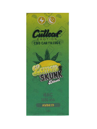 Lemon Skunk Diesel Hybrid Cutleaf Exotics HHC CBD Cartridge 1000mg
