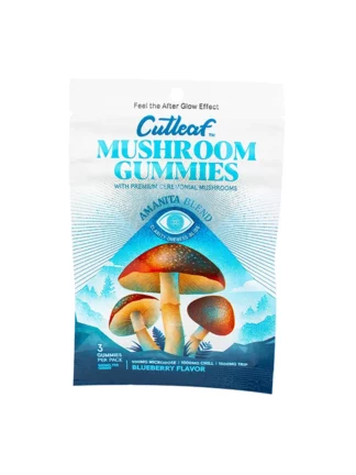 Blueberry Cutleaf Mushroom Gummies Amanita Blend 500mg