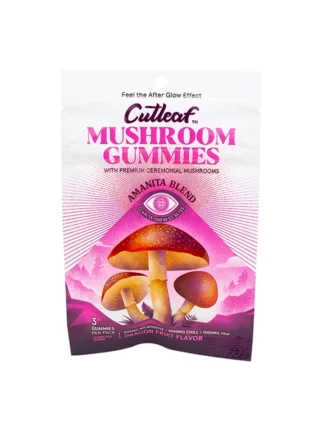 Dragon Fruit Cutleaf Mushroom Gummies Amanita Blend 500mg