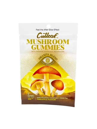 Pinapple Cutleaf Mushroom Gummies Amanita Blend 500mg