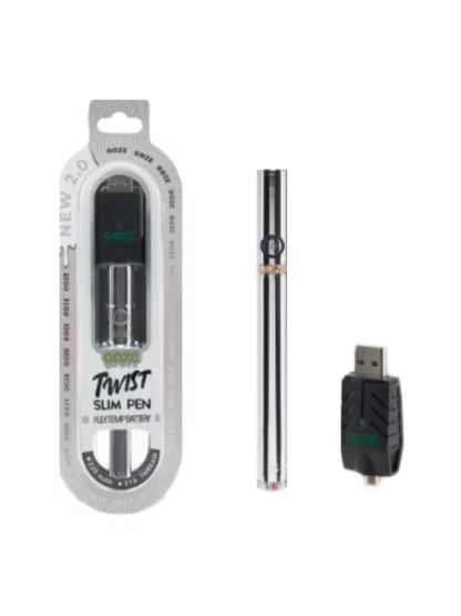 Ooze Slim Twist Pen 2.0 Flex Temp Battery 320mAh - Cosmic Chrome