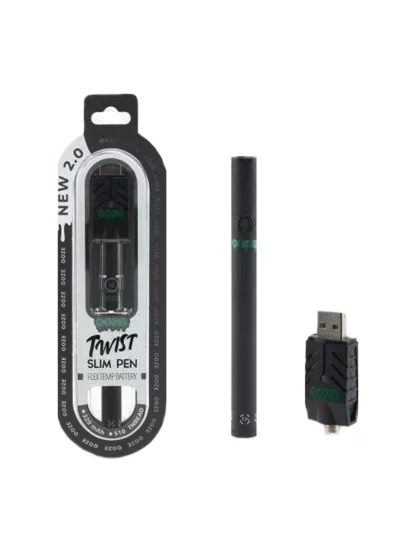 Ooze Slim Twist Pen 2.0 Flex Temp Battery 320mAh - Panther Black