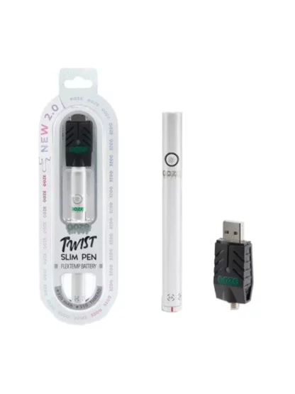 Ooze Slim Twist Pen 2.0 Flex Temp Battery 320mAh Pearl