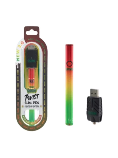 Ooze Slim Twist Pen 2.0 Flex Temp Battery 320mAh - Rasta