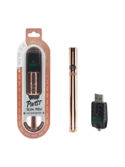 Ooze Slim Twist Pen 2.0 Flex Temp Battery 320mAh - Rose Gold