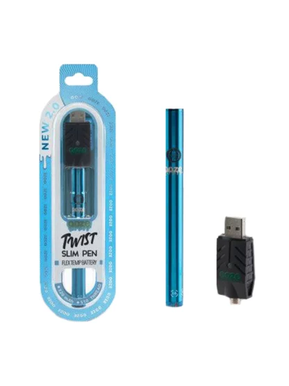 Ooze Slim Twist Pen 2.0 Flex Temp Battery 320mAh - Sapphire Blue