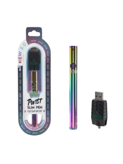 Ooze Slim Twist Pen 2.0 Flex Temp Battery 320mAh - Rainbow