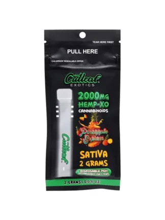 Pineapple Express Sativa Cutleaf Exotics Hemp-XO (THC-O) Vape 2G