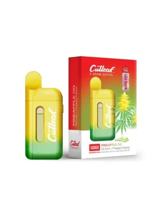 Pineapple OG Sativa Cutleaf Live Rosin Disposable Vape 5g