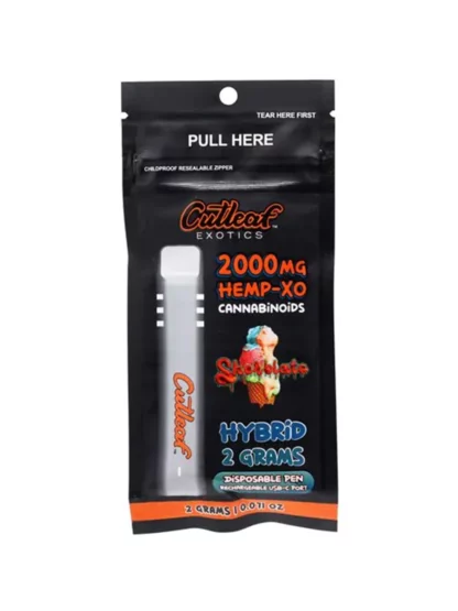 Sherblato Hybrid Cutleaf Exotics Hemp-XO (THC-O) Vape 2G