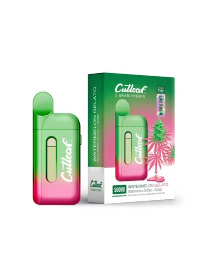 Watermelon Gelato Hybrid Cutleaf Live Rosin Disposable Vape 5g