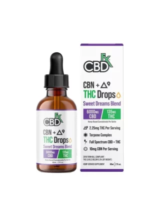 CBDfx CBD + Delta 9 THC Drops Sweet Dreams Blend Tincture 60ml