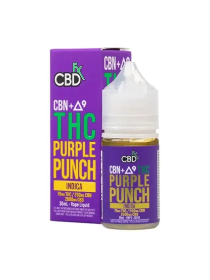 Purple Punch Indica CBDfx CBN + Delta 9 THC Vape Juice