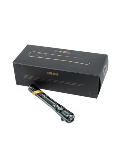 Marley Natural Steamroller Smoked Glass Gold Stripe Decal Box