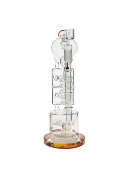 12" Tsunami Concentrate Rig Sprinkler Honeycomb Twist Recycler Water Pipe