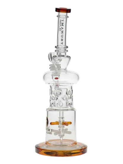 12" Tsunami Double Propeller Drum Perc Recycler Water Pipe
