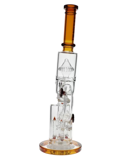 14" Tsunami Microscope Quad Rocket Domed Perc Water Pipe