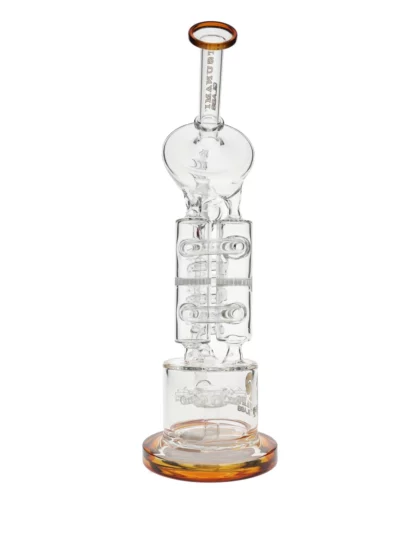 12" Tsunami Concentrate Rig Sprinkler Honeycomb Twist Recycler Water Pipe