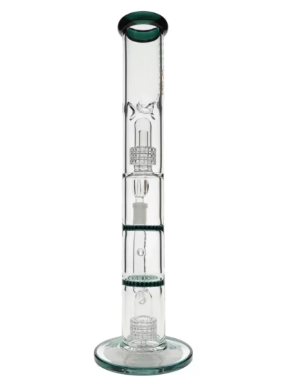 16" Tsunami Dual Domed Metrix Dual Honey Comb Perc Water Pipe