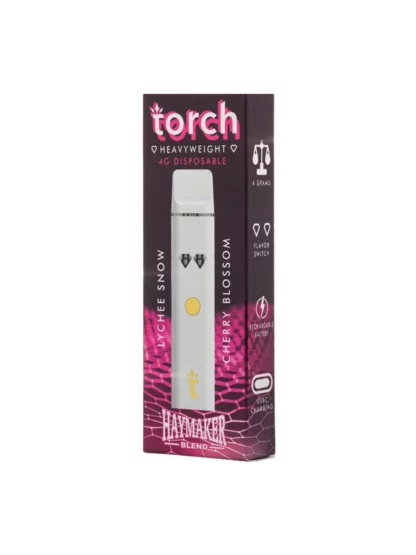 Lychee Snow | Cherry Blossom Sativa Torch Heavyweight Haymaker Blend 4G Vape
