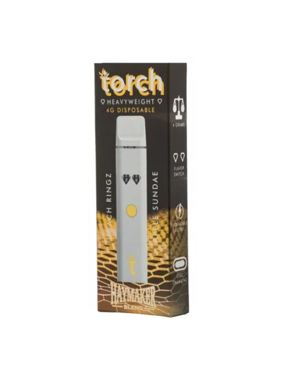 Peach Ringz | Apple Sundae Sativa Torch Heavyweight Haymaker Blend 4G Vape