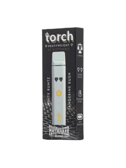 White Runtz | Tangerine Kush Indica Torch Heavyweight Haymaker Blend 4G Vape
