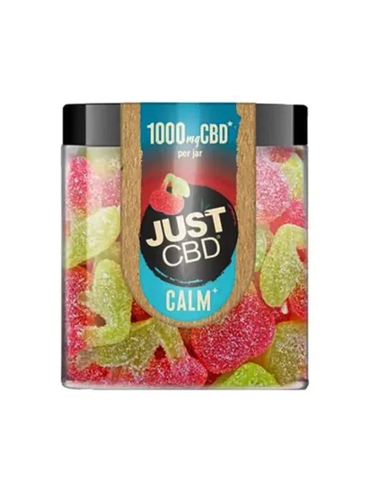 Just CBD Sour Cherry Calming Gummies 1000mg