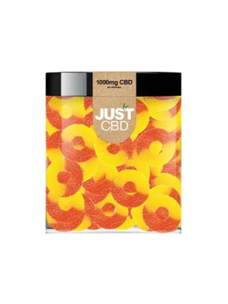 Just CBD Peach Rings Gummies 1000mg
