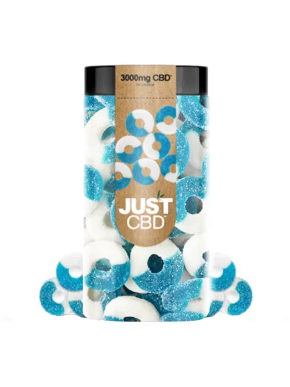 Just CBD Blue Raspberry Rings Gummies 3000mg