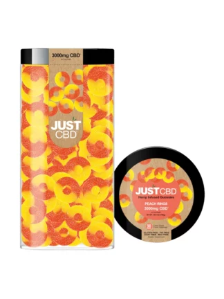 Just CBD Peach Rings Gummies 3000mg