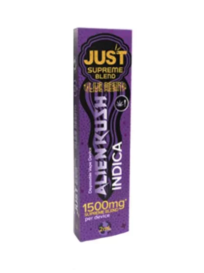 Alien Kush Indica Just Delta Supreme Blend Live Resin Vape 1.5G