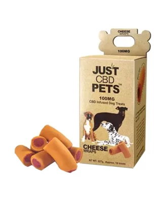 Cheese Wraps Just CBD Dog Treats 100mg