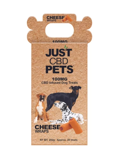Cheese Wraps Just CBD Dog Treats 100mg box