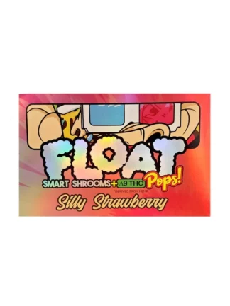 Silly Strawberry Float Smart Shrooms Delta 9 THC Lollipops