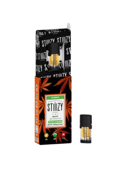 Gelato STIIIZY x Blend Hemp Pods 1G open